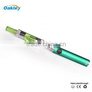 Ociga Haka eGO battery 650mah/1100mah works with all ego thread atomizer Micro Usb passthrough battery china