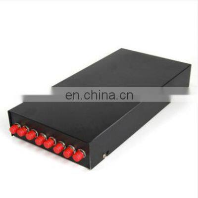 FTTH Patch Panel Desktop Type  FC 8 Port Fiber Optic with Adapter and Pigtail