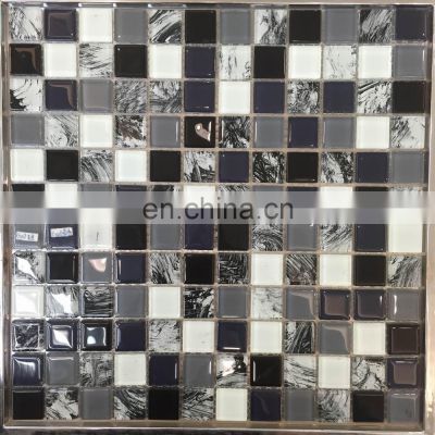 Series Foshan Swimming Pool Mosaic Tiles Clear Glass Mosaic Products Shower room Floor and wall mosaic tile