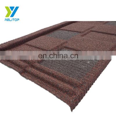 Wholesale zinc aluminium High quality Decoration colorful stone coated metal roof tile in Zambia prices