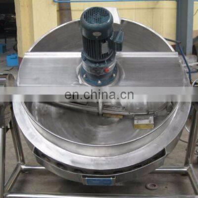 Industrial Tilting Jacketed Kettle Food Gas Cooking Pot With Mixer photo-4