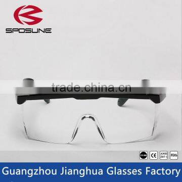 New 2016 black frame trendy glasses clear HD vision safety work glasses painting printing anti-splash goggles against radiation