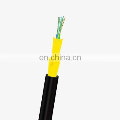 GL Factory cheap adss 12 24 48 core fiber optic cable outdoor pe single double jacket 80 100 120 span length cable