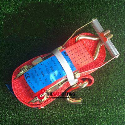 50mm x 5T Ratchet Tie Down With Double J Hooks photo-2