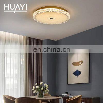 HUAYI Nordic Style Round 36Watt Hotel Dining Room Glass Modern LED Decorative Ceiling Lights