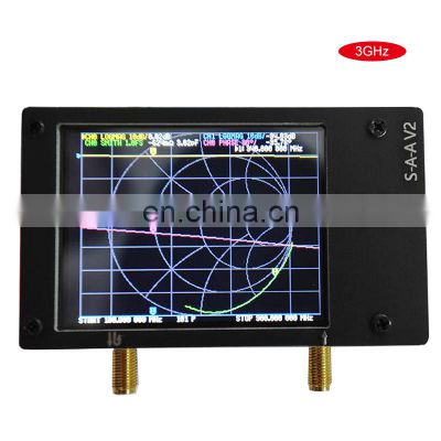 Black S-A-A-2 NanoVNA V2 50KHz-3GHz Vector Network Analyzer 2.8'' Display HF VHF UHF Shortwave Antenna Analyzer