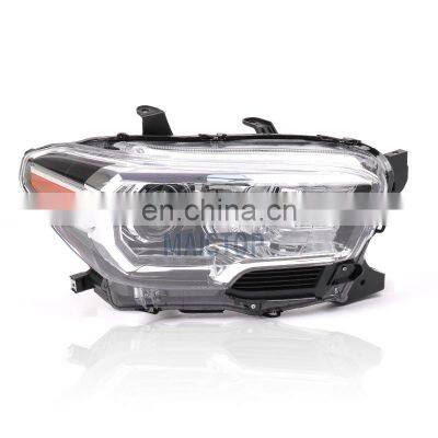 MAICTOP High Quality car led DRL Headlight Headlights for To-yota Tacoma 2016-2019 USA Head Lamp