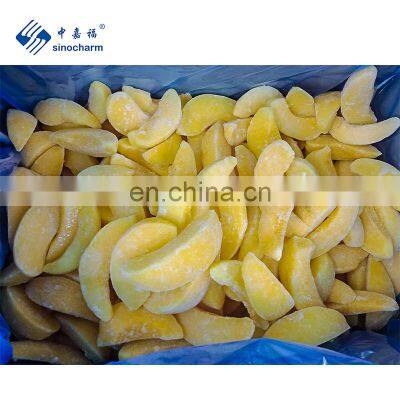 Sinocharm High Quality Frozen Yellow Peach IQF Fresh Peaches