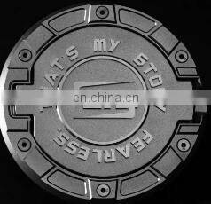 New Design Car Accessories Gas Tank Cover for Jeep Wrangler JL Gas Cover Aluminum 07+ CNC Offroad for Jeep Auto Parts
