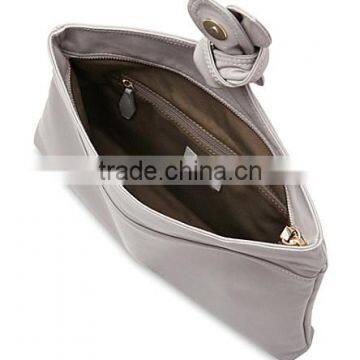 Knot Women Soft Smooth Genuine Leather Clutch Bag Nappa Foldover Party Clutch Good Quality Hand Bag Guangzhou Factory photo-4