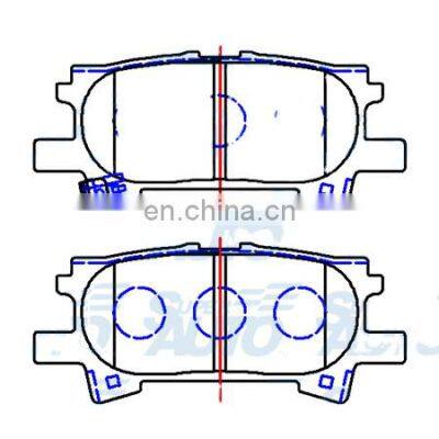 Automotive spare parts brake system Front  brake pad OEM  446648030 0446648090 3502117001B1127009  for Toyota Lexus