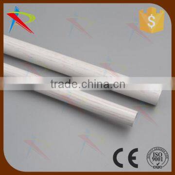 Wooden white curtain poles curtain rods for Japan market