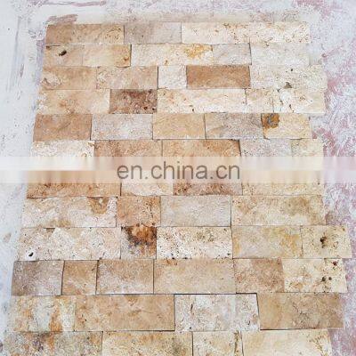 Best Quality Wholesale Turkish 2cm Wall Travertine Split Face Rustic Travertine Made in Turkey