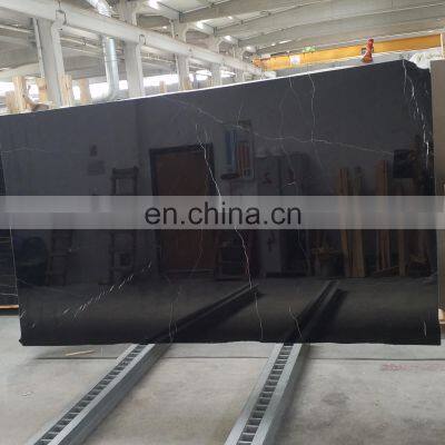 New Arrival Model Premium Quality Nero Black Marble Slabs Polished 2cm Thickness Made in Turkey Factory CEM-P-43 photo-4