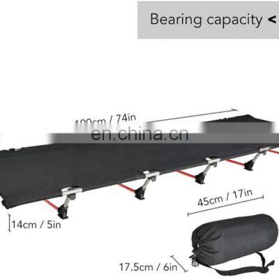 Outdoor Portable Aluminum Camping Bed Ultralight Foldable Adjustable Folding Bed Camping Beds Cot photo-4