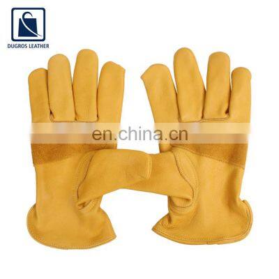 A/B Grade 3 Step Zig Zag Leather Hem Binding Leather Gloves From Trusted Exporter photo-5