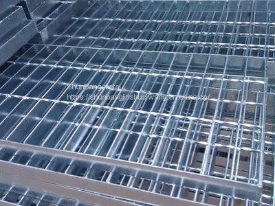 Supply customized hot-dip galvanized steel grating, drainage ditch cover plate, anti-skid stair step plate, heavy-duty trench steel grating