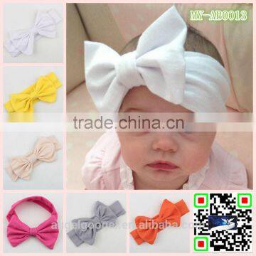 hot selling top baby headband wholesale Cotton cloth big hair bow hair accessories korea large bow headband MY-AB0013