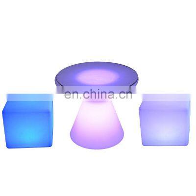 bar stools and tables led cube seating plastic club furniture patio chair light up outdoor furniture