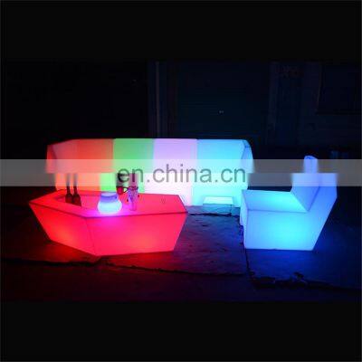 rgb color change illuminated light up portable bar table outdoor led table lumineuse led garden furniture bar sofa set