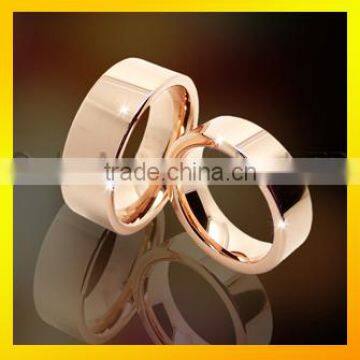 8mm rose gold plated tungsten carbide rings