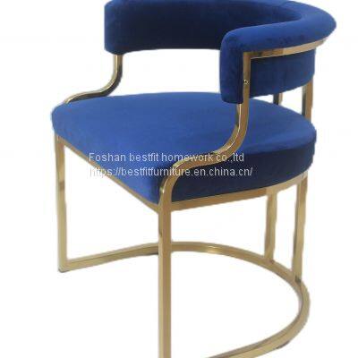 XC269 nice S shape handle stainless steel dining chair home furniture