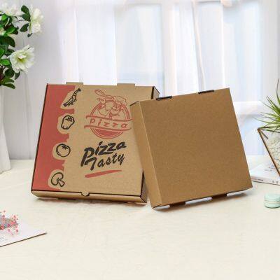 6/7/8/9/10/11/12/13 Inch Flute Corrugated Custom Printed Food Packaging Italian Pizza Box photo-2