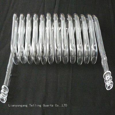 customized spiral quartz glass tube coiled quartz tube