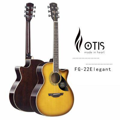 Otis 41inch Solid Top Cutaway Acoustic Guitar Manufacturer Single Board Guitar Factory FG-22Elecgent