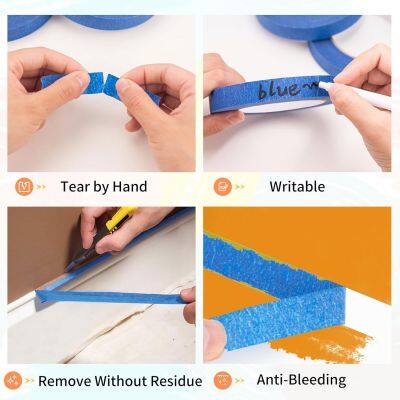 Hot Selling USA Wholesale Blue Masking Tape Heavy Duty Waterproof for Shipping Moving Packing photo-5
