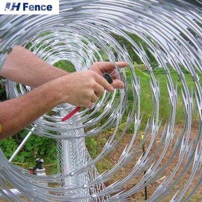 razor Wire Mesh Fence Panels Electric Galvanized razor Barbed Wire razor Blade Wire Mesh Fence