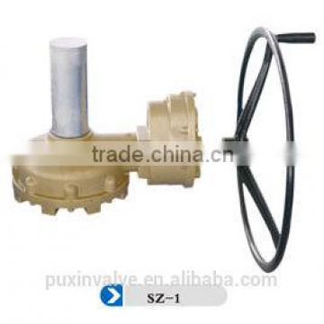 multi-turn hydraulic actuator with handwheel on gear box