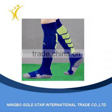 2015 fashion long compression socks blue compression socks
