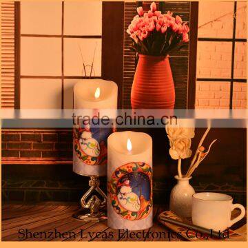 Christmas Gift Home Decor Wax Battery Operated Candle Led Light photo-4