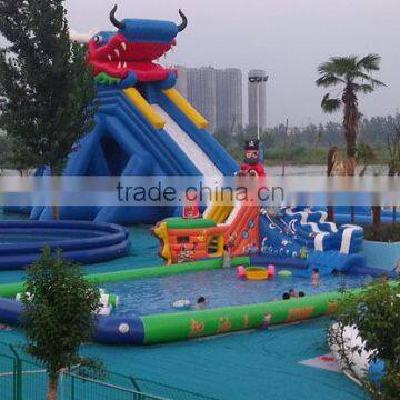 Pvc Inflatable Long Dragon Water Slide photo-6