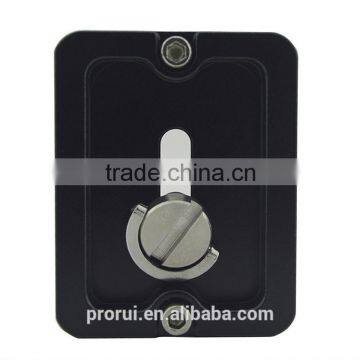 F07874 Leather Hand Wristband Strap Bundle + Hook + Metal Quick Release Plate for Tripod SLR DSLR Camera photo-3