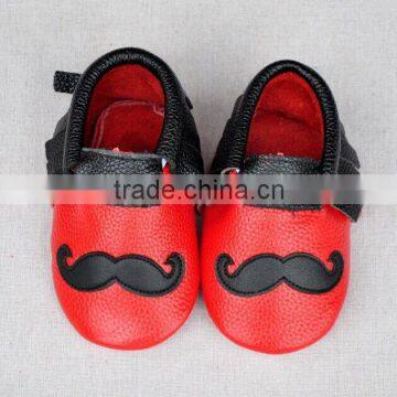 2015 Wholesale Soft Sole Baby Leather Shoes