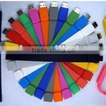 Colorful bracelet usb flash drive