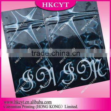 special small aluminium foil zipper bag with tear notch