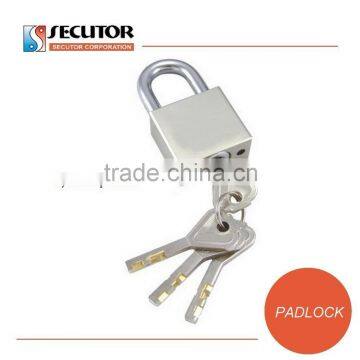 rekeyable interchangeable cylinder double steel ball locking square brass padlock