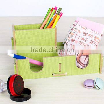 High Quality Stationery holder wood desk top organizer