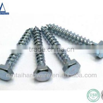 Hex head hardened steel screw