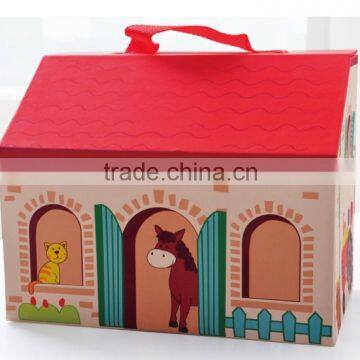 Christmas Gift Set Portable Play Set-farm Set 9 Different Animals in a House Box Learning Toy Manufacturer photo-4