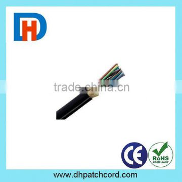 low price FTTH outdoor fiber optic cable with two FRP and steel wire strength member