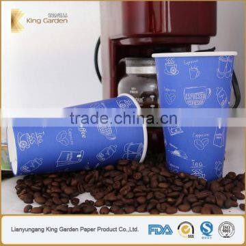 Pe coated take away paper cups with lids