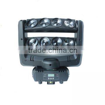 Double Face 8 Eyes 10W Moving Head Spider LED Beam RGBW Stage Light photo-3