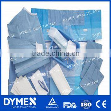 High quality disposable nonwoven ETO sterilized hip surgical drape pack