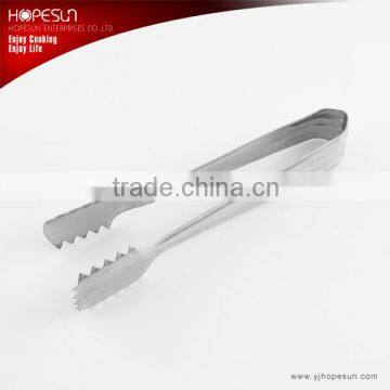 HS-FT082 Popular food grade stainless steel kitchen tongs ice tongs