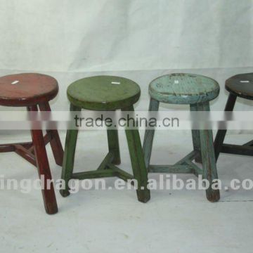 chinese antique furniture pine wood shanxi color stool