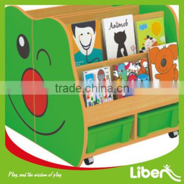 Wooden Kids Toy Storage Cabinets,daycare center furniture display cabinet for storage, Wooden bookshelf for preschool LE.SJ.053